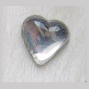 Сердце 6 х 7 мм кристалл