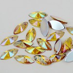 ОВАЛ риволи 7*15 мм citrine AB