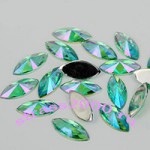 ОВАЛ риволи 7*15 мм peridot AB