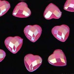 Сердце 8 мм роза